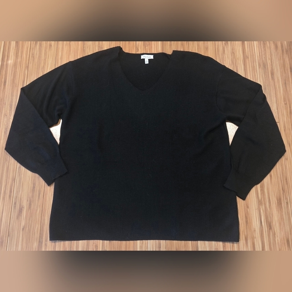 Ella Moss Black V-Neck Sweater